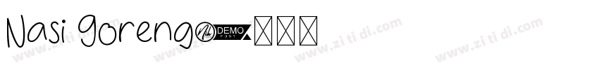 Nasi Goreng字体转换